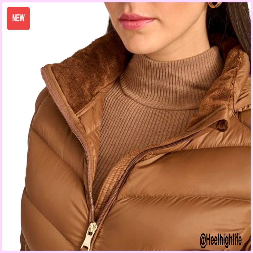 Lightweight Packable Down Puffer Jacket, Chevron … - image 5